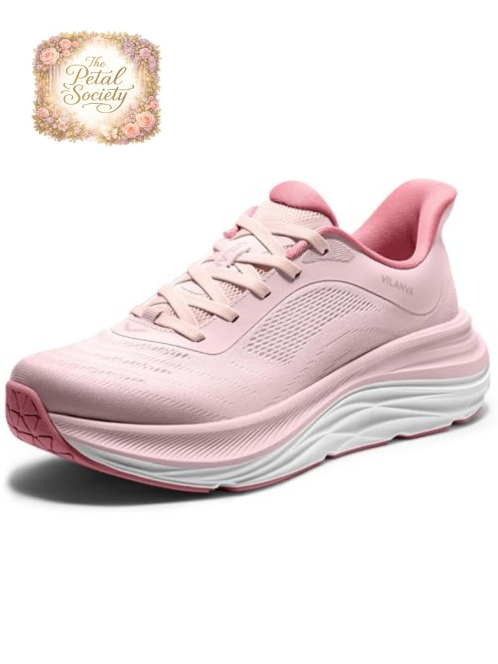 Vilanva Women's Comfortable Walking Shoes Cushion Running Tennis Shoes Non-Slip